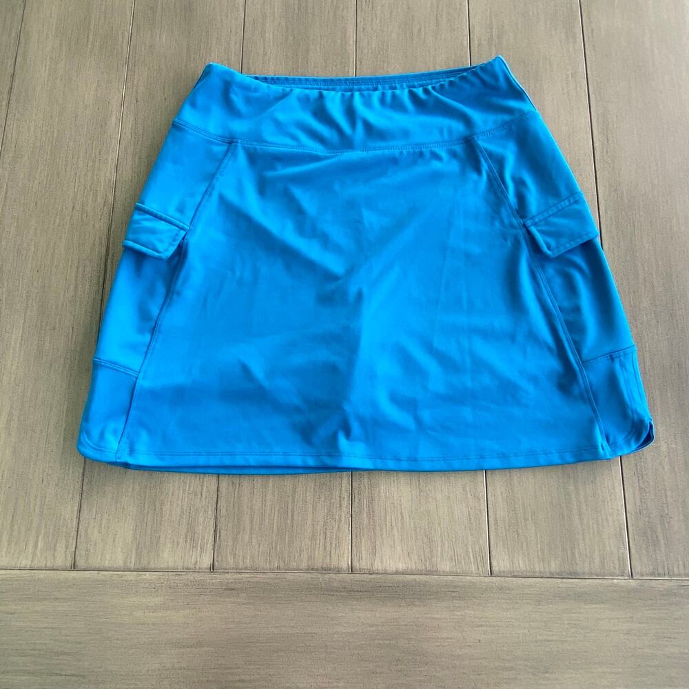 Real Legends Petite Skort • Medium • Bright Blue • Stretch • Pockets